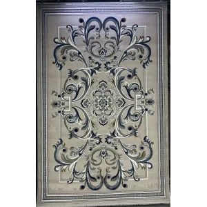 سجاد تركي جنيف نقش فرنسي 42111A رصاصي فاتح مقاس 50*80
