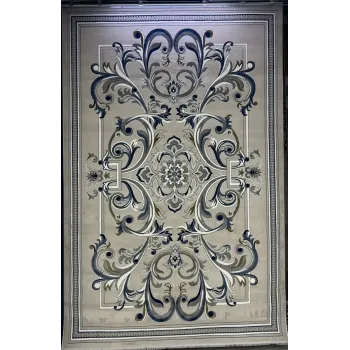 سجاد تركي جنيف نقش فرنسي 42111A رصاصي فاتح مقاس 50*80
