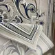 سجاد تركي جنيف نقش فرنسي 42111A رصاصي فاتح مقاس 50*80 - سجاد فرنسي شرقي