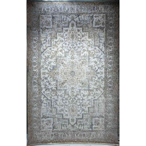 سجاد تركي هانوفر B566B بيج غامق رصاصي فاتح مقاس 150*220