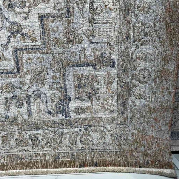 سجاد تركي هانوفر B566B بيج غامق رصاصي فاتح مقاس 150*220