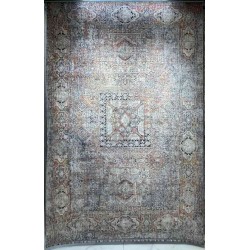 سجاد تركي هانوفر B595B رصاصي فاتح مولتي روز مقاس 80*150