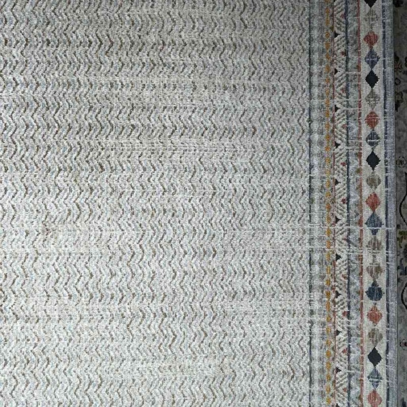 سجاد تركي هانوفر KB45A بيج مولتي روز مقاس 80*150