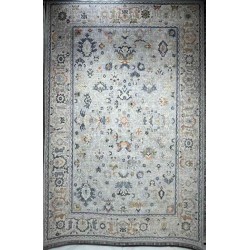 سجاد تركي هانوفر KC01A رصاصي فاتح مولتي روز مقاس 80*150