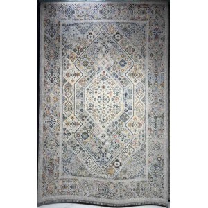 سجاد تركي هانوفر KC17A رصاصي فاتح مولتي روز مقاس 120*170