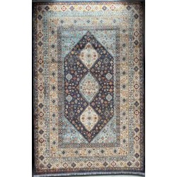 سجاد تركي هانوفر KM87A كريم ازرق غامق مقاس 300*400