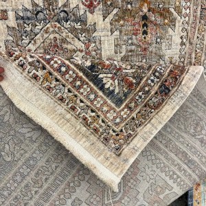 سجاد تركي هانوفر KK34A بيج مولتي روز مقاس 150*220