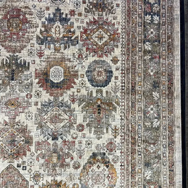 سجاد تركي هانوفر KK34A بيج مولتي روز مقاس 200*300