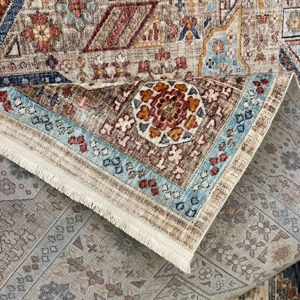 سجاد تركي هانوفر KM82A كريم زهري مقاس 200*300