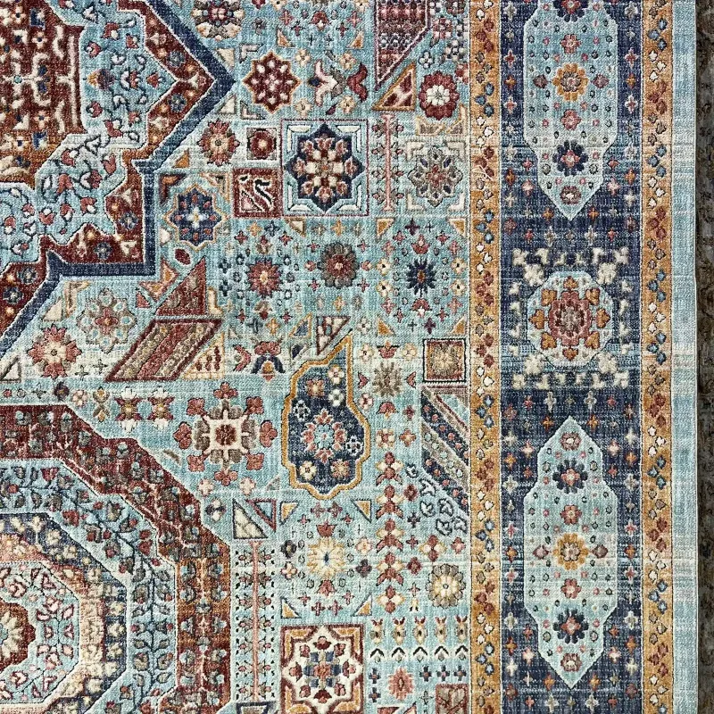 سجاد تركي هانوفر KM82A تركواز سماوي غامق مقاس 200*300
