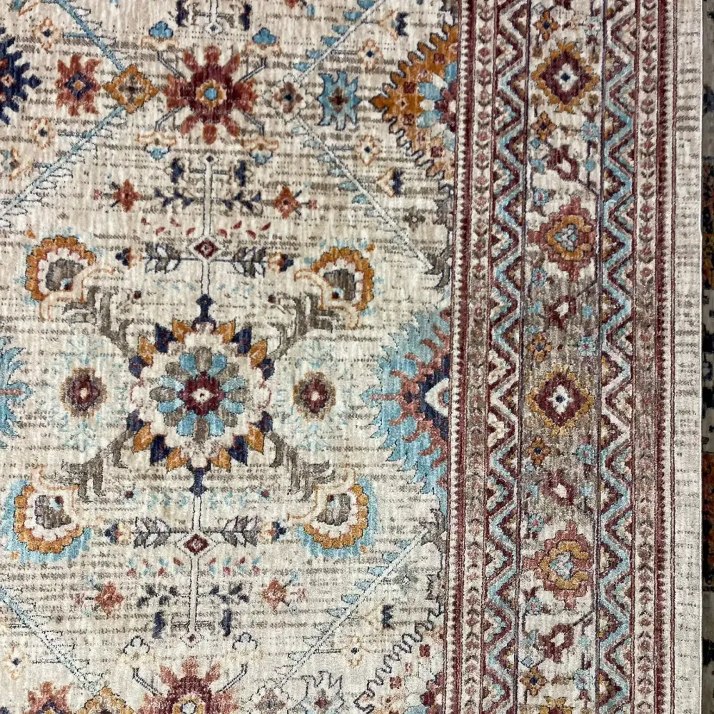 سجاد تركي هانوفر KM88A كريم بيج غامق مقاس 150*220