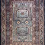 سجاد تركي هانوفر KM90A سماوي غامق احمر مقاس 150*220