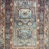 سجاد تركي هانوفر KM90A سماوي غامق احمر مقاس 250*350