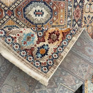 سجاد تركي هانوفر KM90A اورنج احمر مقاس 150*220 سجاد تركي هانوفر KM90A اورنج احمر مقاس 150*220