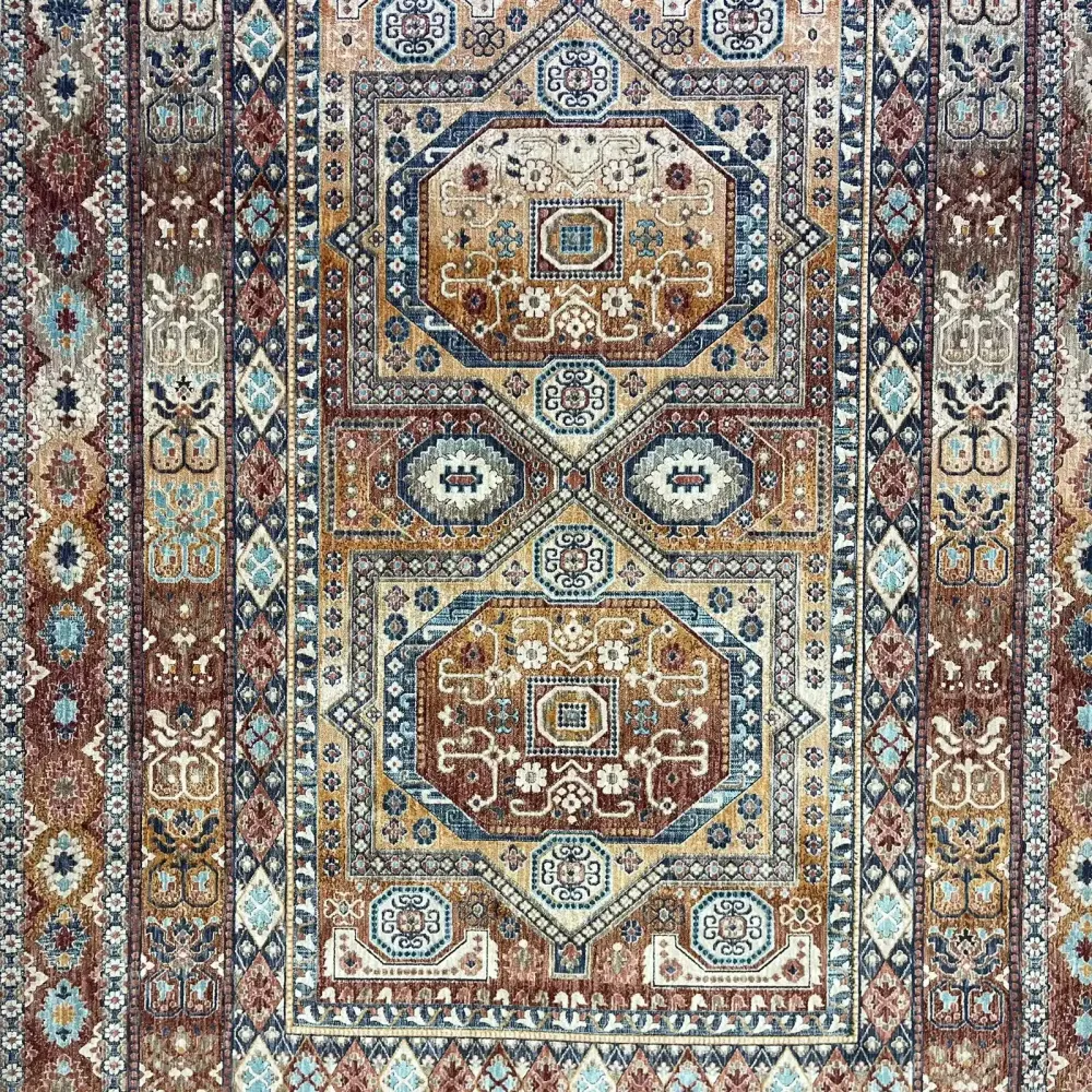 سجاد تركي هانوفر KM90A اورنج احمر مقاس 150*220