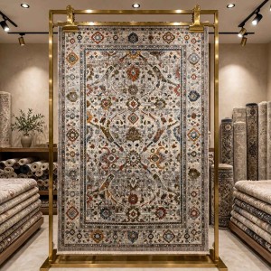 سجاد تركي هانوفر KR21A بيج اخضر مقاس 150*220