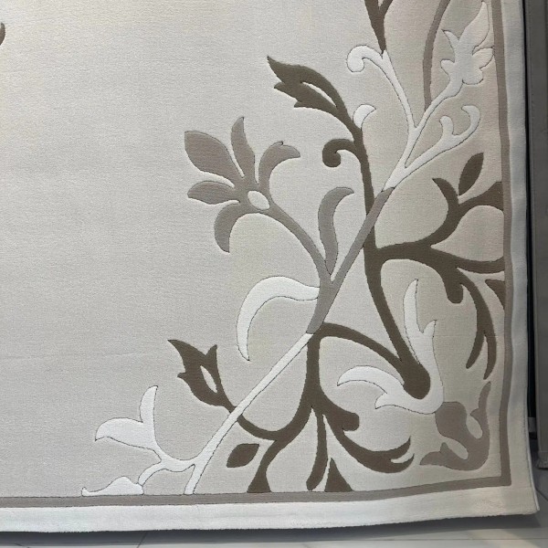 سجاد ايريس تركي N0597A بيج دائري مقاس 200*200