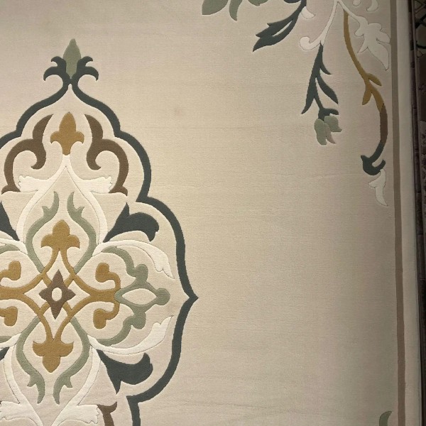 سجاد ايريس تركي N0597A اخضر دائري مقاس 150*150