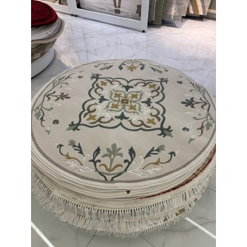 سجاد ايريس تركي N0597A اخضر دائري مقاس 150*150