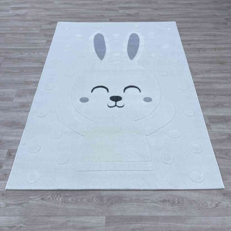 سجاد تركي اطفال كيدز A1079A اللون كريم مقاس 80*150