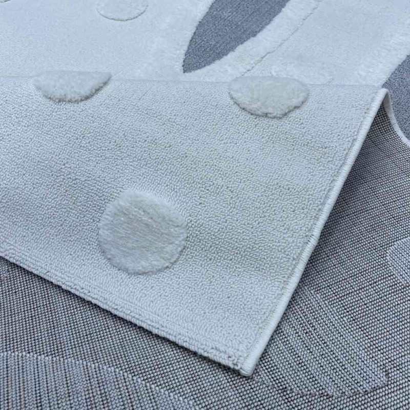 سجاد تركي اطفال كيدز A1079A اللون كريم مقاس 80*150