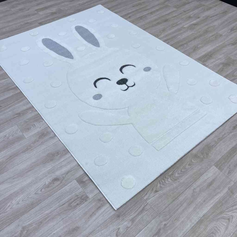 سجاد تركي اطفال كيدز A1079A اللون كريم مقاس 80*150