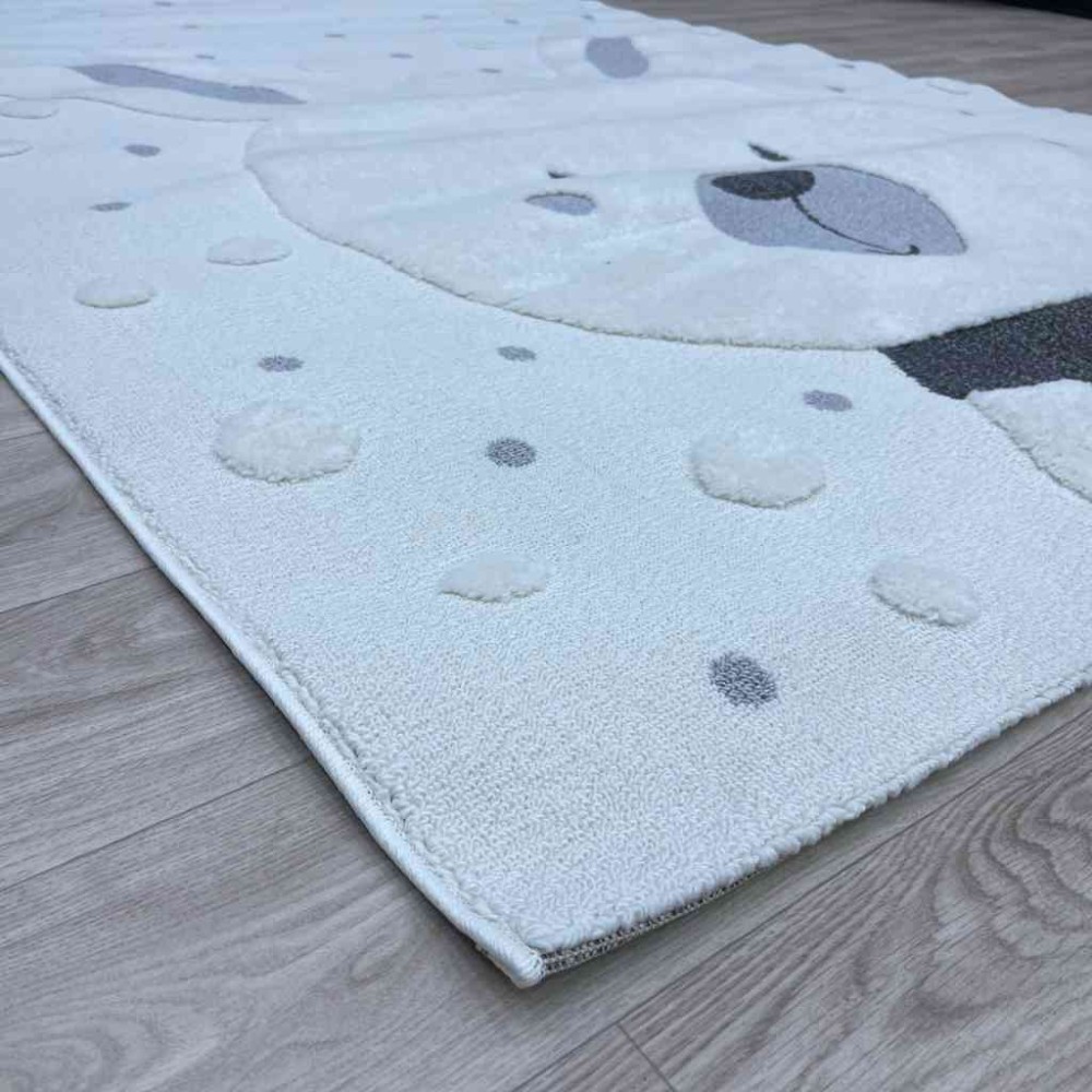 سجاد تركي اطفال كيدز A1224A اللون كريم مقاس 200*290