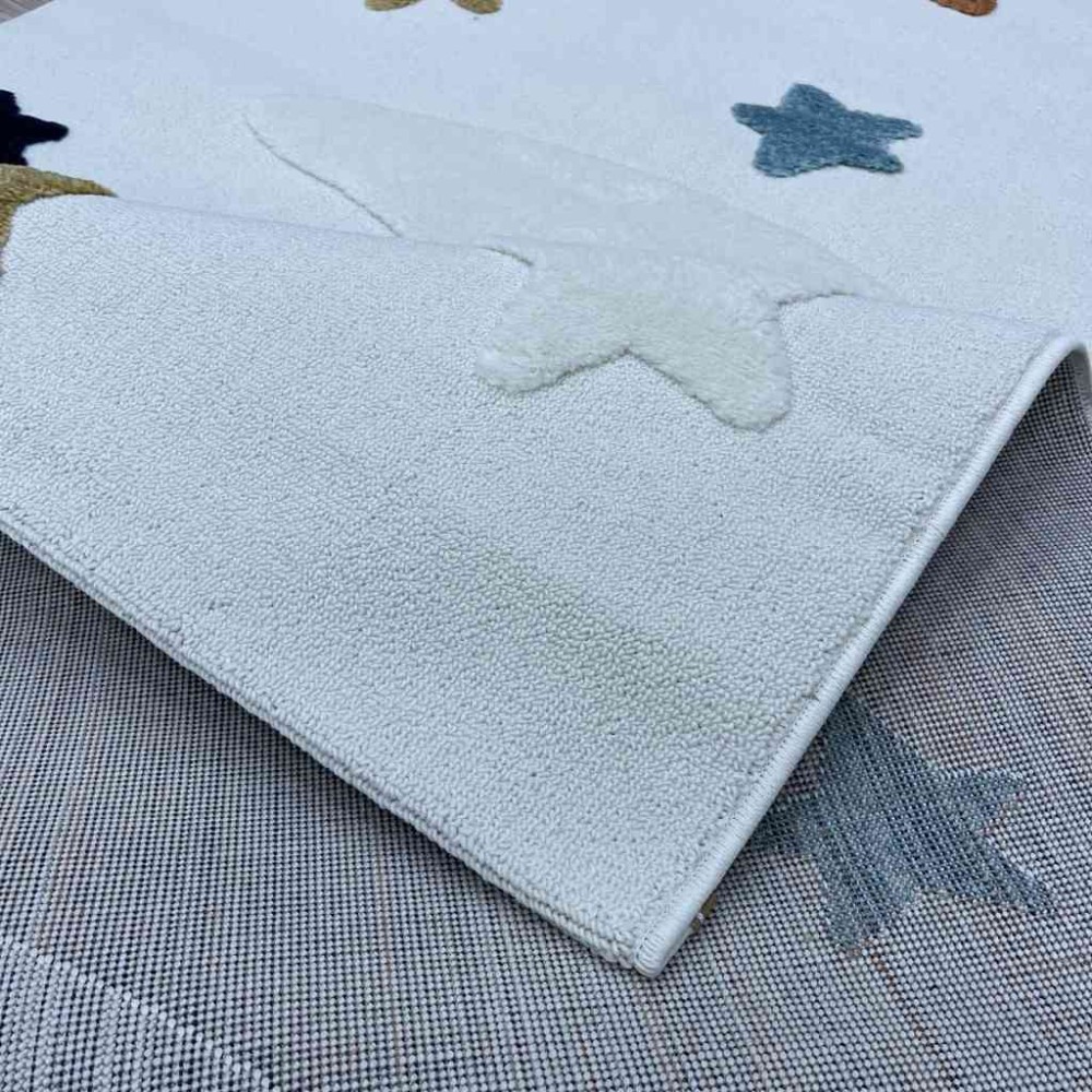 سجاد تركي اطفال كيدز A1534A اللون كريم مقاس 80*150