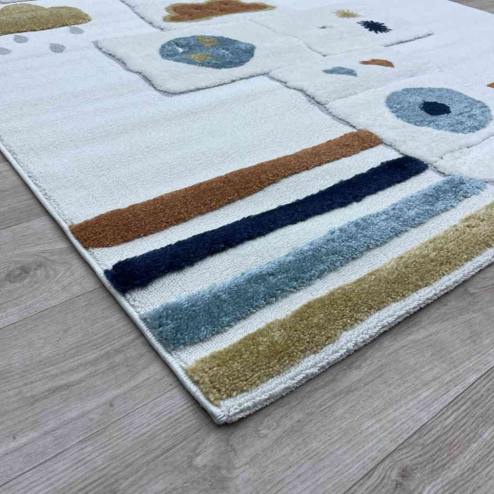 سجاد تركي اطفال كيدز A1567A اللون كريم مقاس 80*150