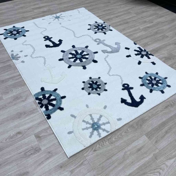 سجاد تركي اطفال كيدز A2699A اللون كريم مقاس 150*220