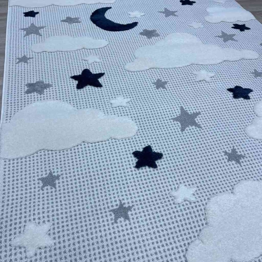 سجاد تركي اطفال كيدز A2704A اللون كريم مقاس 80*150