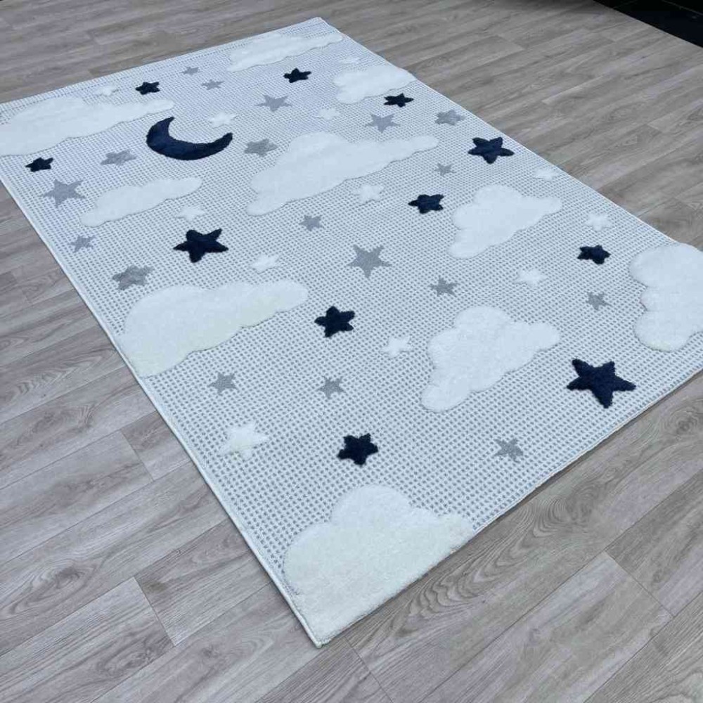 سجاد تركي اطفال كيدز A2704A اللون كريم مقاس 80*150