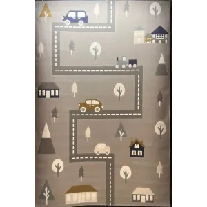 سجاد تركي اطفال كيدز بلاس 442358A اللون رصاصي فاتح مقاس 120*170