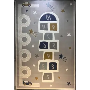 سجاد تركي اطفال كيدز بلاس 41653A اللون رصاصي فاتح مقاس 120*170