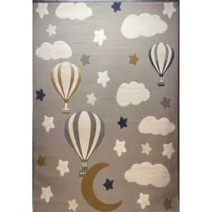 سجاد تركي اطفال كيدز بلاس 441558A اللون رصاصي فاتح مقاس 120*170