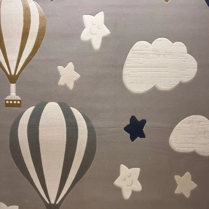 سجاد تركي اطفال كيدز بلاس 441558A اللون رصاصي فاتح مقاس 120*170