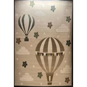 سجاد تركي اطفال كيدز بلاس 41561A اللون كريم مقاس 200*300