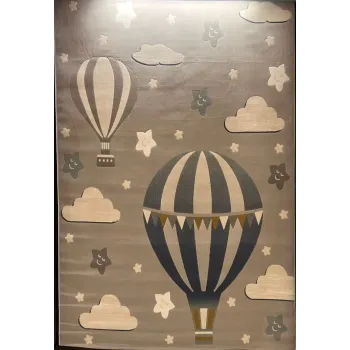 سجاد تركي اطفال كيدز بلاس 41561A اللون رصاصي فاتح مقاس 200*300