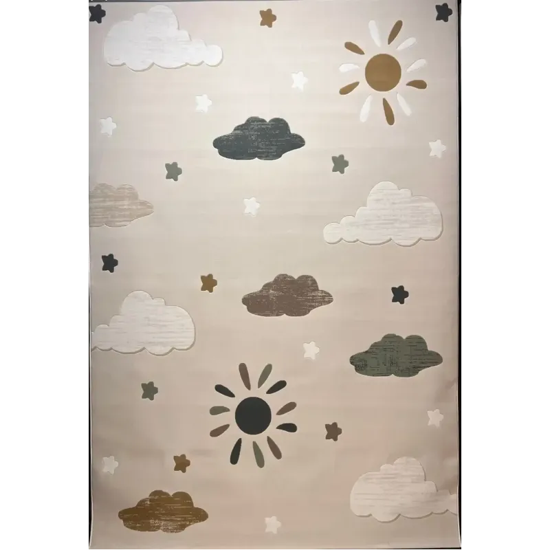 سجاد تركي اطفال كيدز بلاس 41565A اللون كريم مقاس 80*150