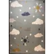 سجاد تركي اطفال كيدز بلاس 41565A اللون سماوي فاتح مقاس 80*150