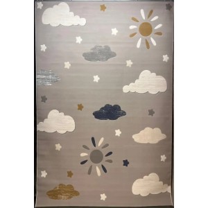 سجاد تركي اطفال كيدز بلاس 41565A اللون رصاصي فاتح مقاس 120*170