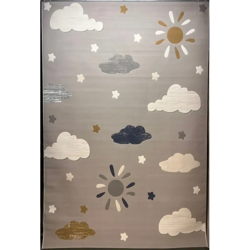 سجاد تركي اطفال كيدز بلاس 41565A اللون رصاصي فاتح مقاس 80*150