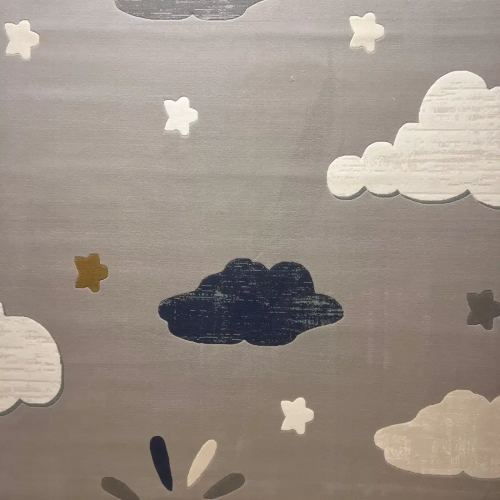 سجاد تركي اطفال كيدز بلاس 41565A اللون رصاصي فاتح مقاس 80*150