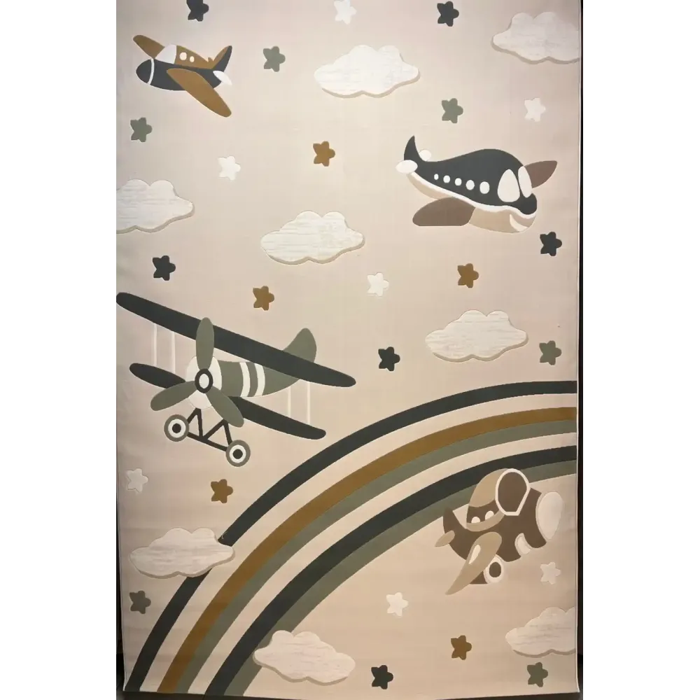 Turkish childrens rug Kids Plus 42365A cream size 80*150