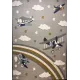 Turkish childrens rug Kids Plus 42365A Light gray size 80*150