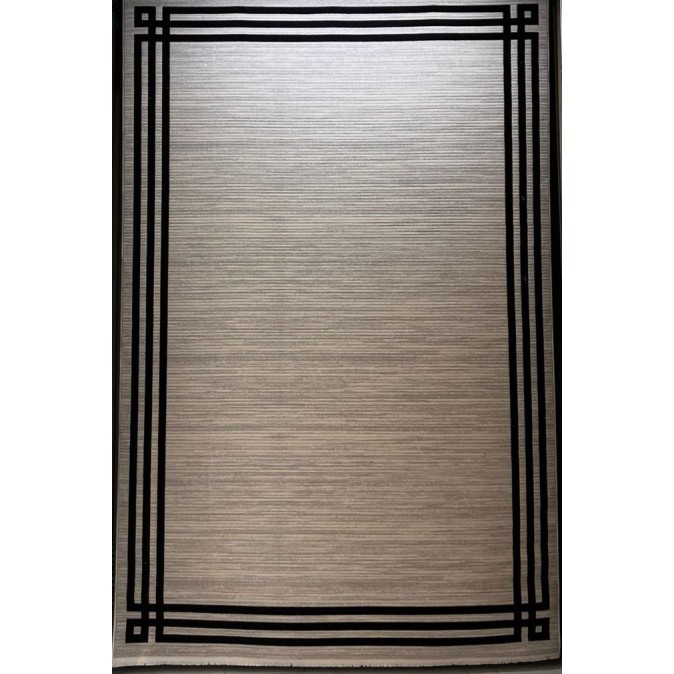 سجاد تركي مودرن فندقي لورين F414C كريم اسود مقاس 150*220 سجاد تركي مودرن فندقي لورين F414C كريم اسود مقاس 150*220