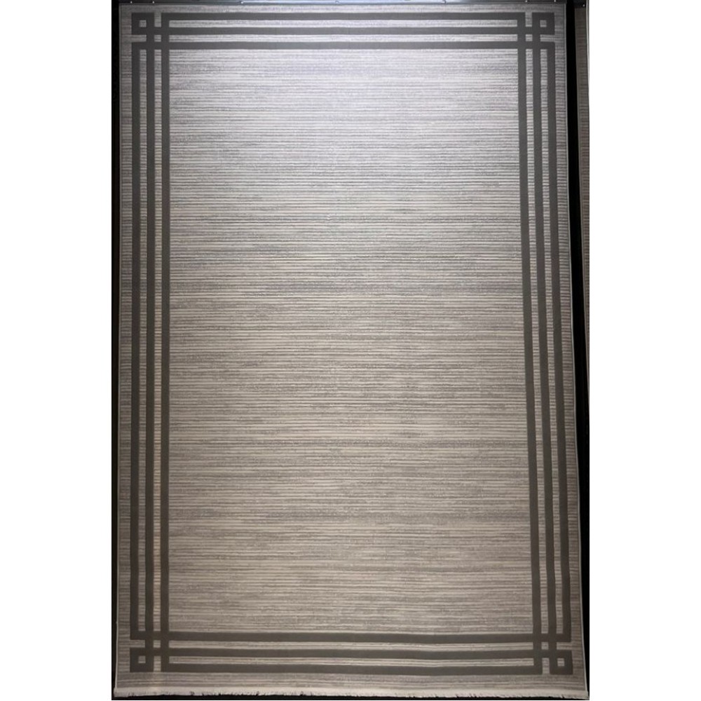 سجاد تركي مودرن فندقي لورين F414C كريم رصاصي مقاس 300*400