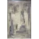 سجاد تركي مودرن لافيش 37842A كريم سماوي مقاس 200*300