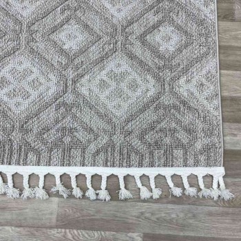 سجاد خيش لوفر تركي C583A بني بيج مقاس 150*220
