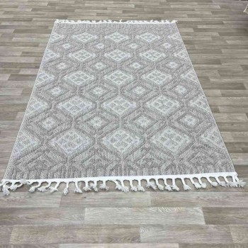 سجاد خيش لوفر تركي C583A بني بيج مقاس 150*220